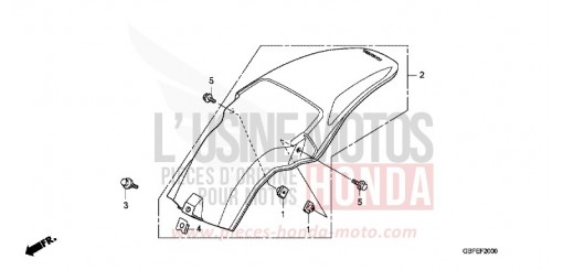 REAR FENDER CR85R7 de 2007